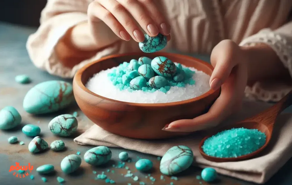 پاکسازی سنگ فیروزه
