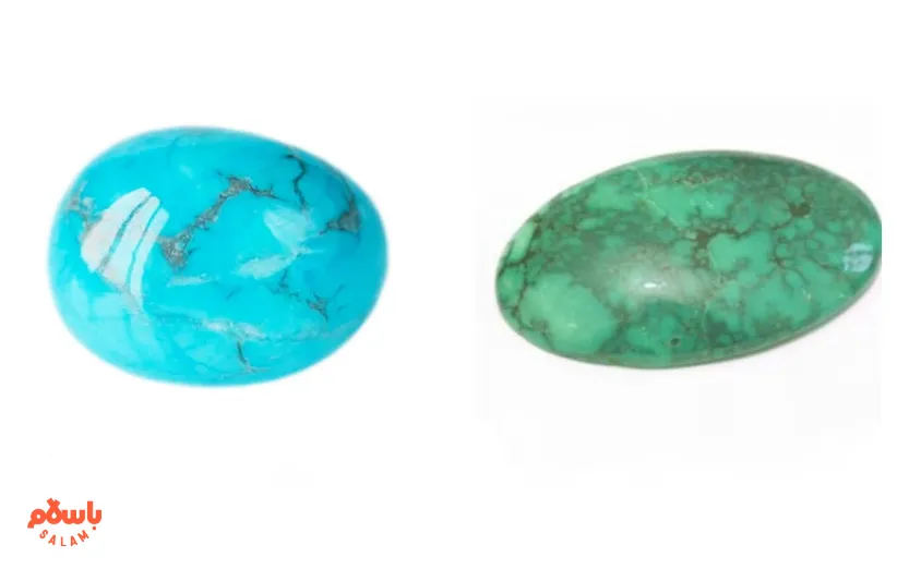 فیروزه سبز بهتر است یا آبی  
