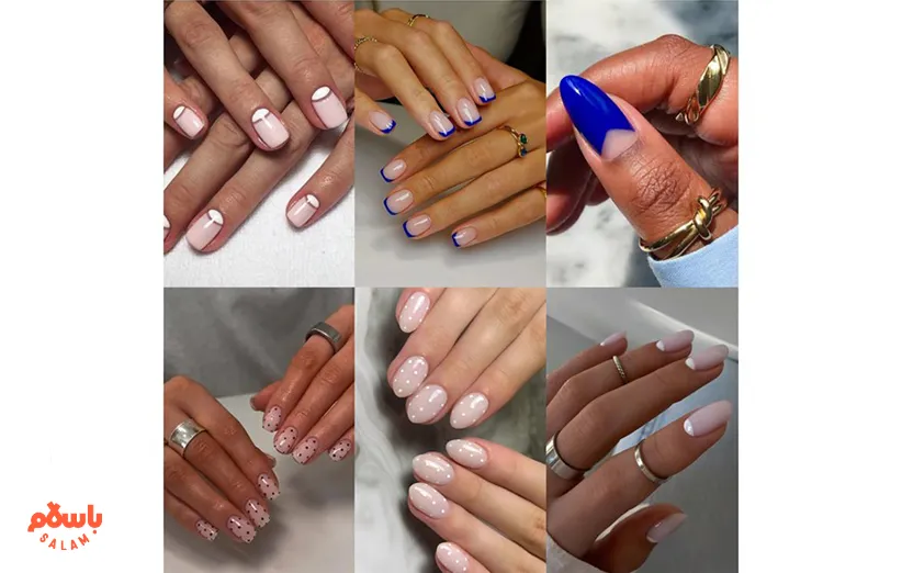 ناخن کرومی، ناخن‌های شیشه‌ای و آینه‌ای