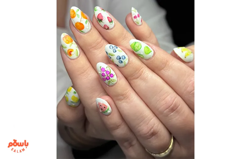 طراحی آبرنگی میوه‌های تابستانی