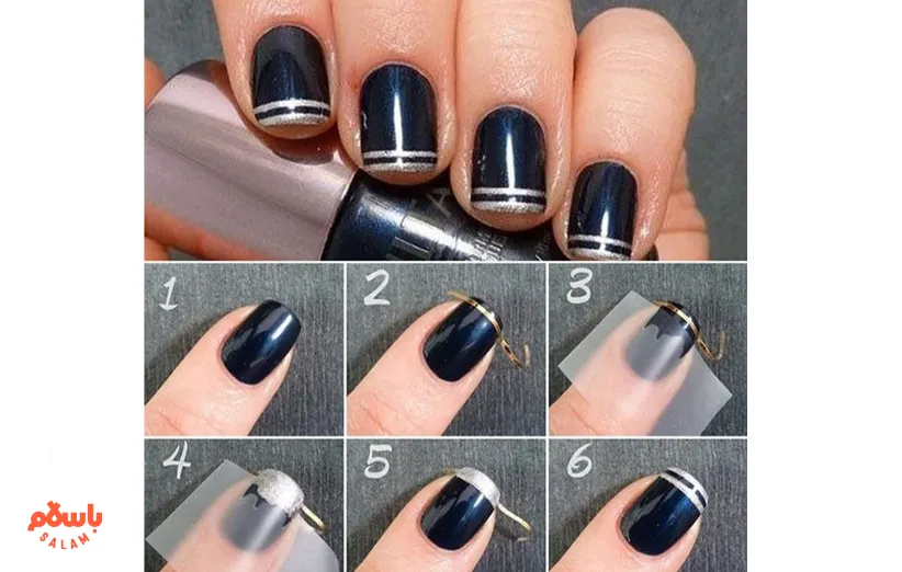 ایده طراحی ناخن تابستانی در خانه با ابزار ساده