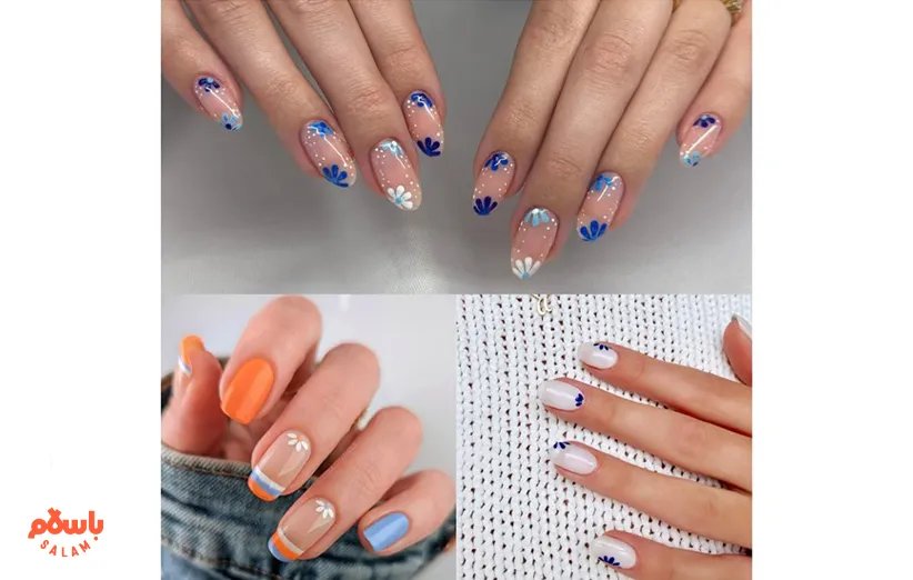 ایده طراحی ناخن تابستانی در خانه با ابزار ساده