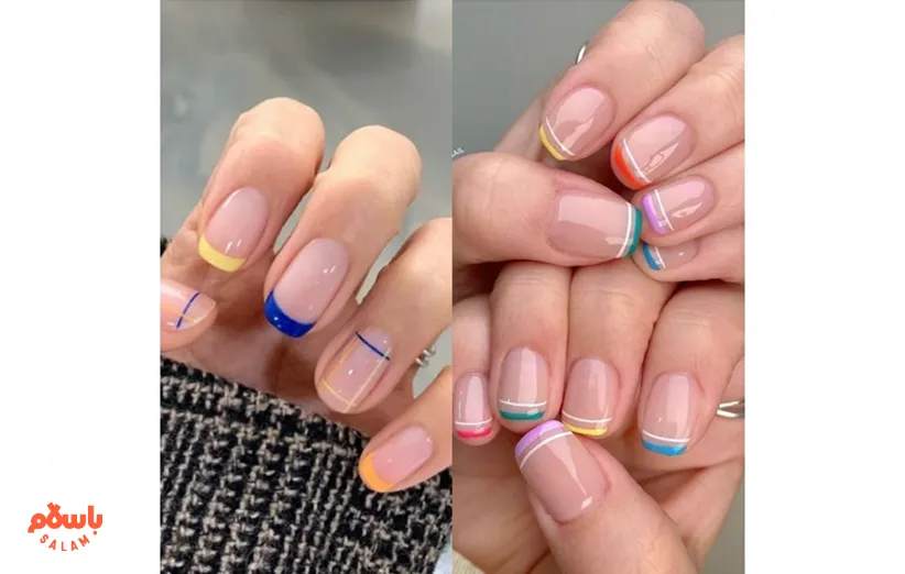 ایده طراحی ناخن تابستانی در خانه با ابزار ساده