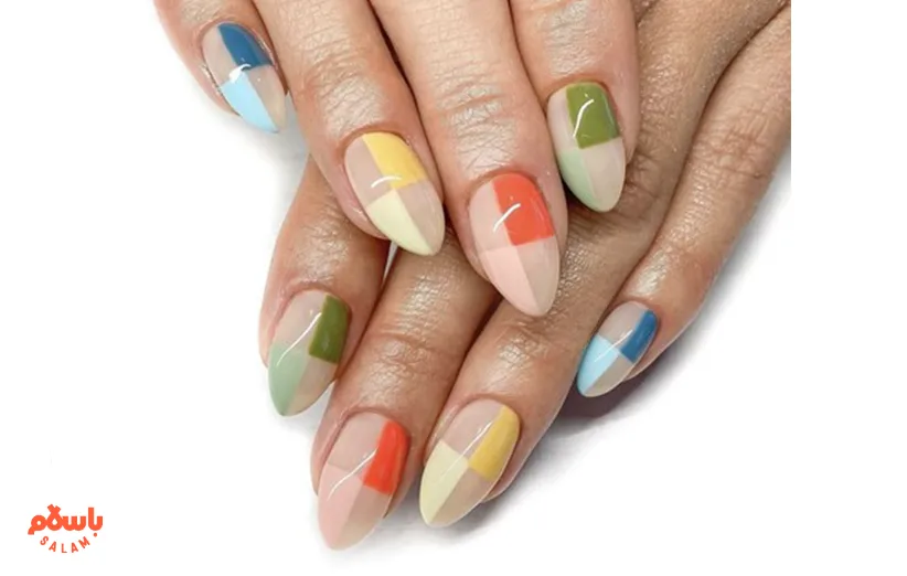 ایده طراحی ناخن تابستانی در خانه با ابزار ساده