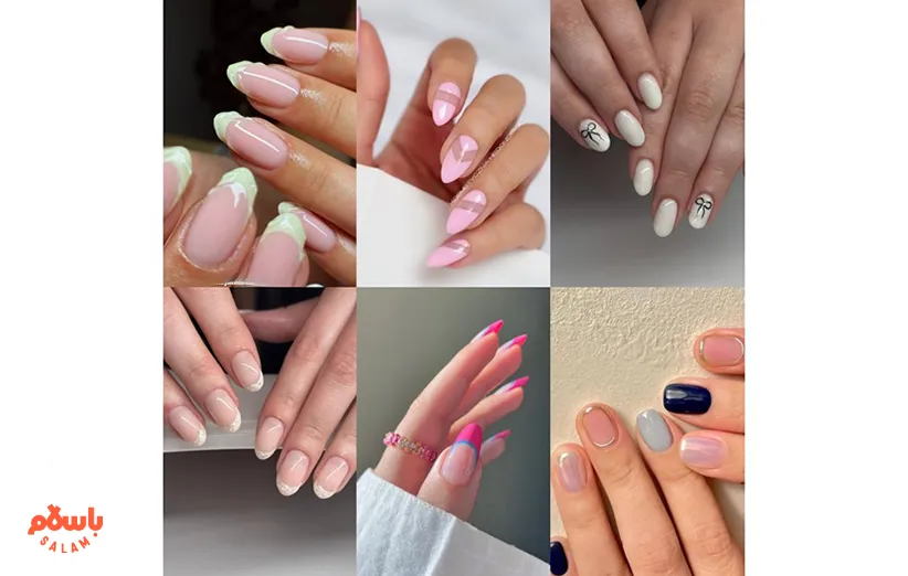 ناخن کرومی، ناخن‌های شیشه‌ای و آینه‌ای